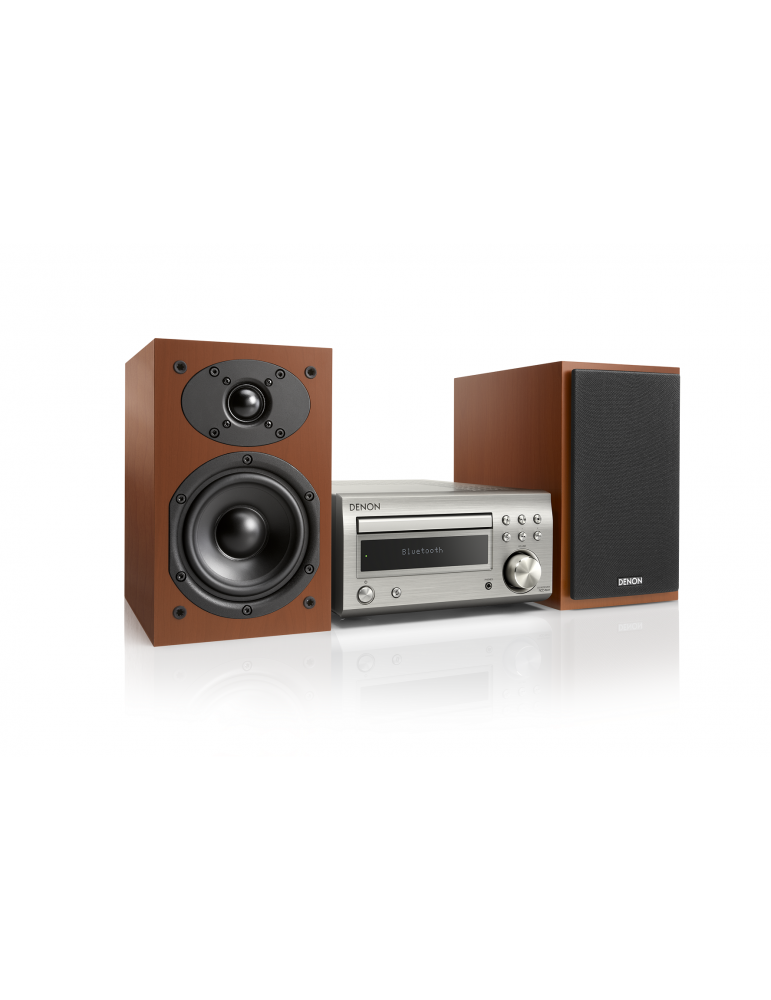 DENON RCD M41DAB silver con diffusori SC M41 legno (coppia)