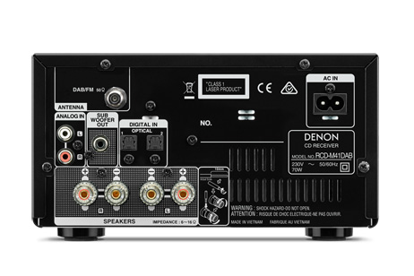 DENON RCD M41DAB silver con diffusori SC M41 legno (coppia)