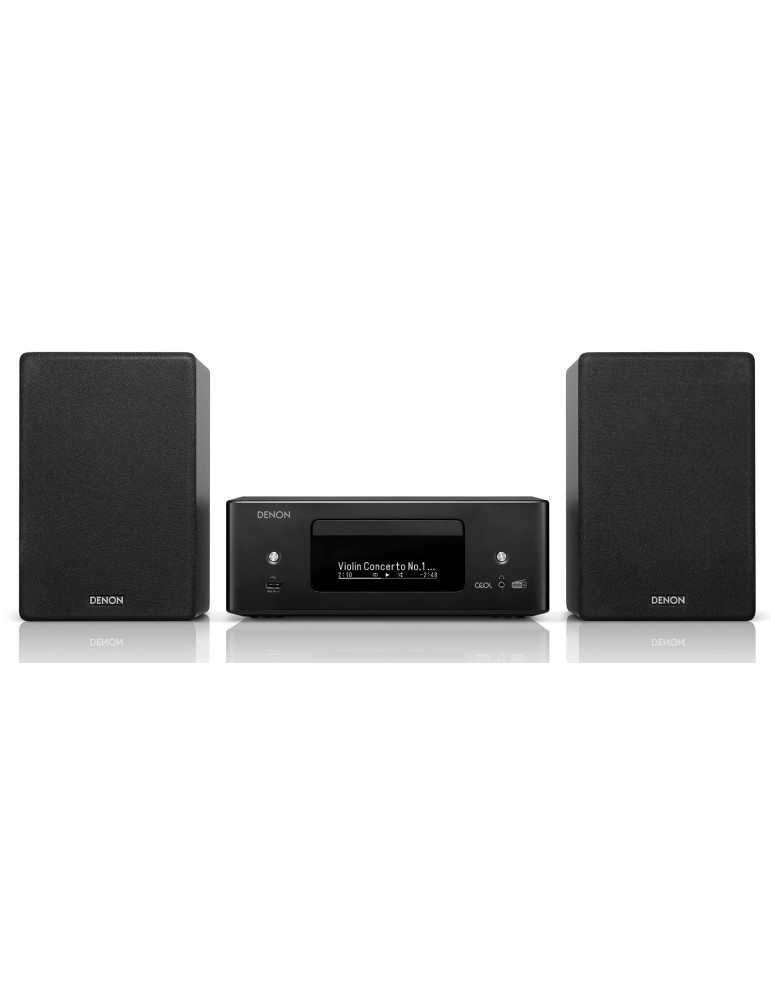 DENON CEOL RCD N12 DAB black con diffusori SC N10 black (coppia)