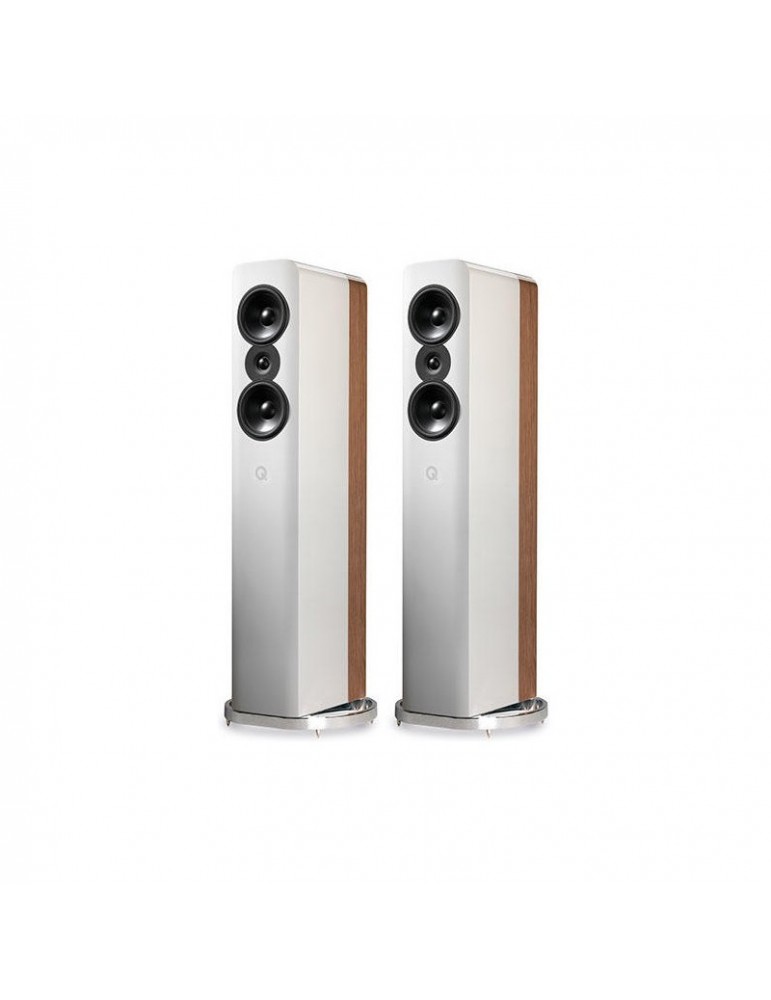 Q ACOUSTICS CONCEPT 500 bianco high gloss + quercia (coppia)